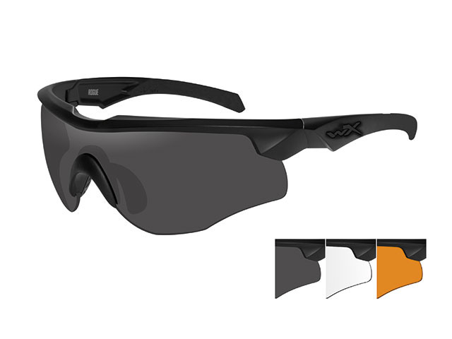 WileyX Rogue Comm Shooting Glasses Set: Grey + Clear +...