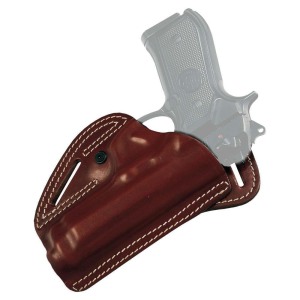 Open top leater small of back holster