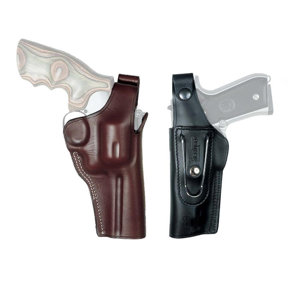 Belt holster with clip "G-MAN" Glock 42-Left-Brown