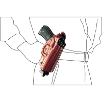 Leather shoulder /  belt holster "Miami" 3