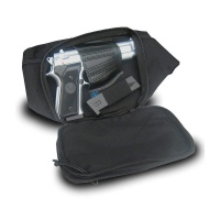 Kompakte Gürteltasche mit Holster I Revolver Schwarz 4