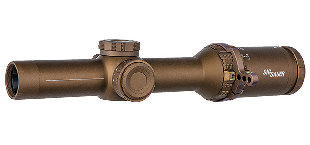TANGO6T Tactical Riflescope 1-6x24 FDE Horseshoe FFP reticle