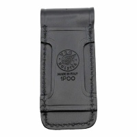 Leather mag pouch (single/double row) Double row .45 ACP Bla