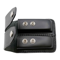 Doppelter Magazinhalter aus Echtleder Doppelreihig (9mm,10mm