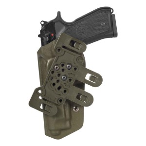 Thermo molding polymer chest holster