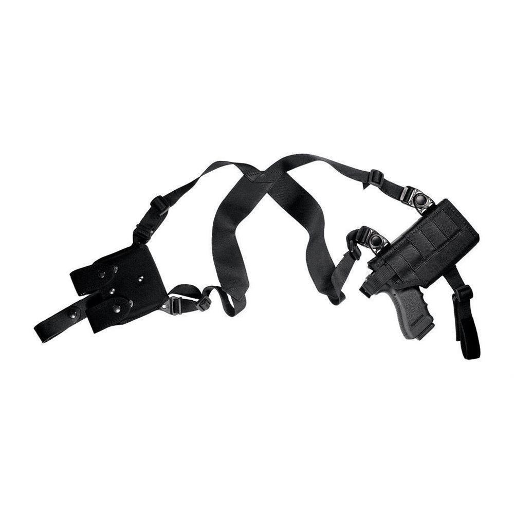 Shoulder holster for pistols with flashlight/laser