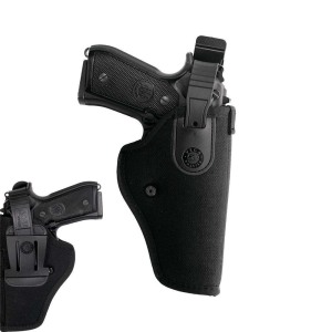 Nylon holster with stop-snap function