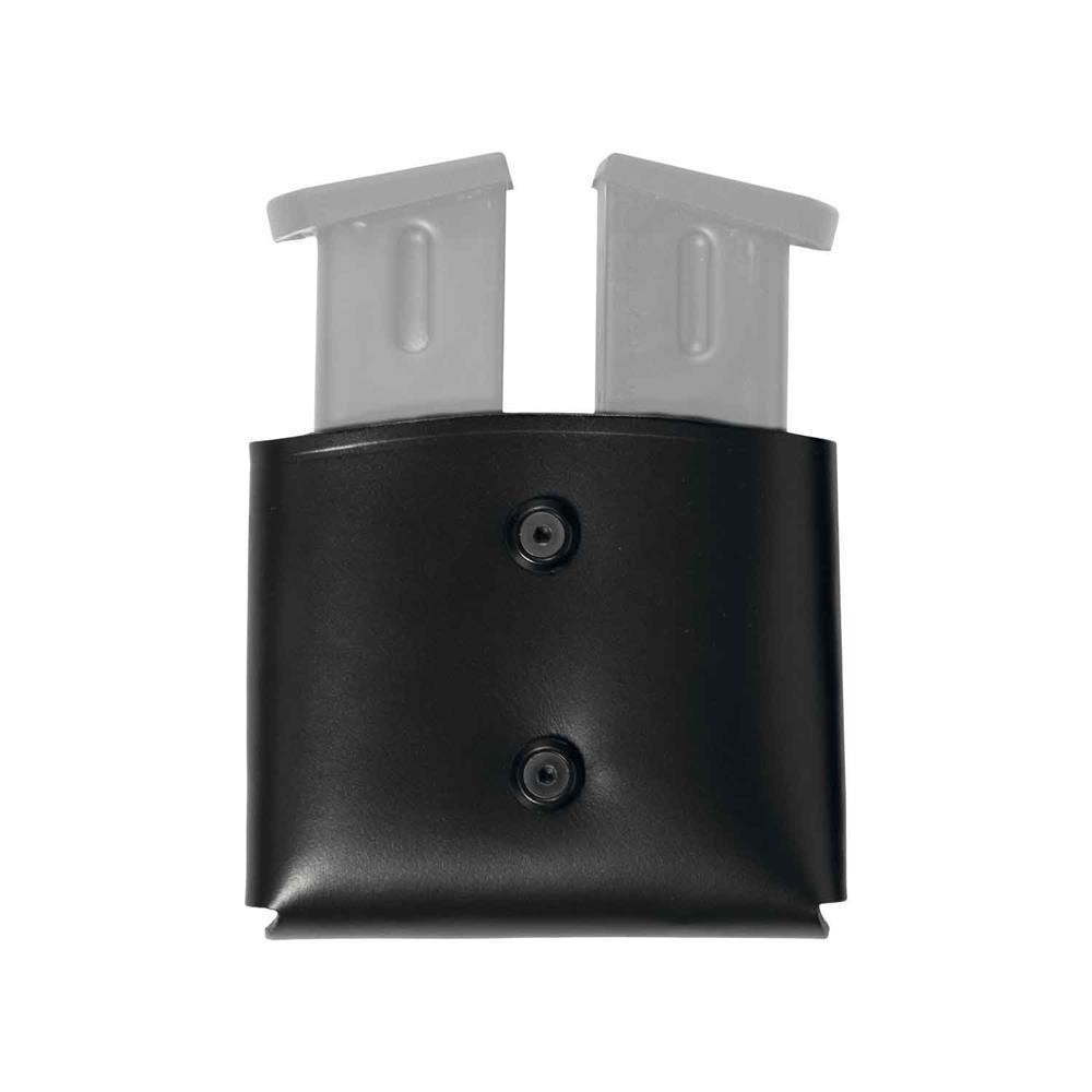 Leather double mag pouch