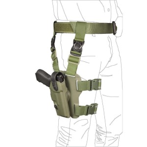 Tactical High Holster "LAND" with safty grade I...