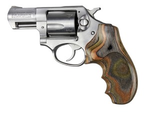 Fancy Hardwood Monogrip for Ruger SP101 Lamo Camo Checkered