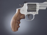 Fancy Hardwood Grip for S&W Revolver K/L Frame R.B. Pau 
