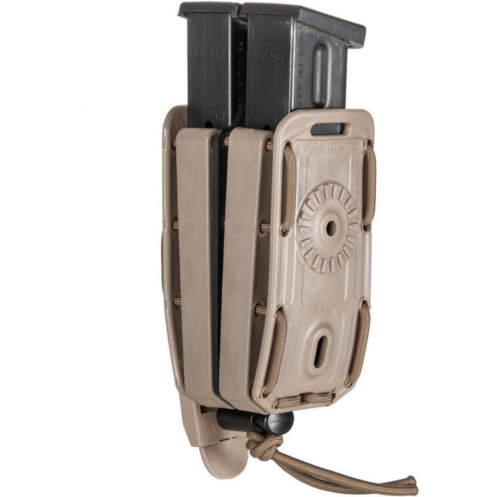 T.A.C.S. Universal Bungy Double Magazine Carrier Coyote Tan