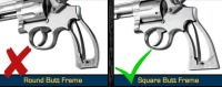 Rubber Monogrip for S&W revolver N Frame Square Butt 4
