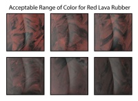 AR-15/M-16 Rubber Grip with Finger Grooves - RED LAVA 3