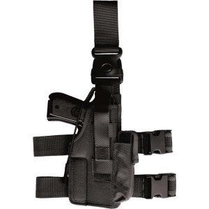 Tactical nylon thigh holster for pistols