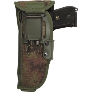 Military holster with extra large flap