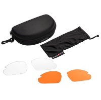 SwissEye Apache Schutzbrille rubber black - smokie + orange 