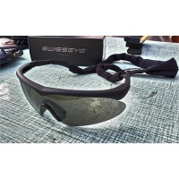 SwissEye Apache Schutzbrille rubber black - smokie + orange 