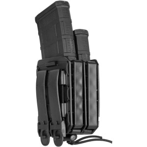 T.A.C.S. Bungy Rifle Double Magazine Carrier Gray