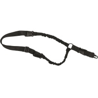Adjustable rifle sling with elastic bung gallery