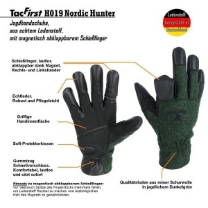 TacFirst® NORDIC HUNTER H019 Jagd Loden Handschuhe