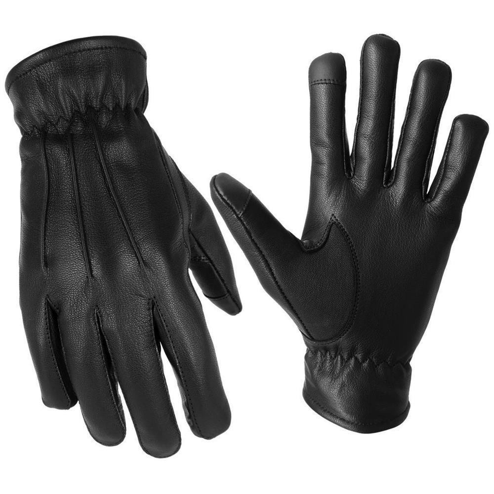TacFirst® QUARTER PATROL H021 Leder Handschuhe Schwarz M