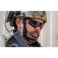WileyX SABER ADVANCED Shooting Glasses, Shields: Grey/Clear,