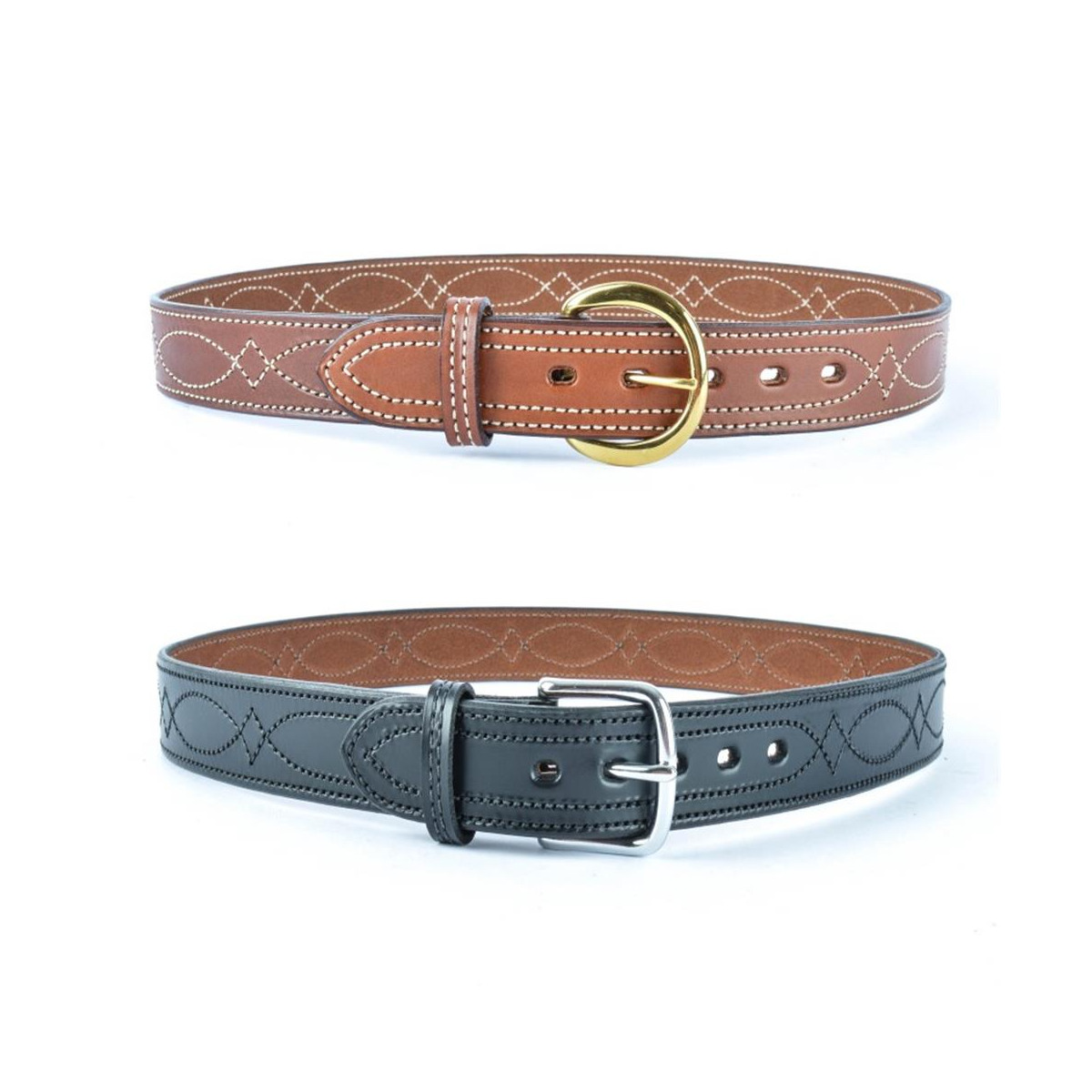 BIANCHI® B12 - Reversible Fancy Stitched Belt, 1.5"