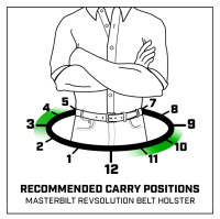 MASTERBILT REVSOLUTION STRONGSIDE/CROSSDRAW BELT HOLSTER Rev