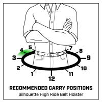 Galco SILHOUETTE HIGH RIDE BELT HOLSTER Revolvers 2 1/2&quot