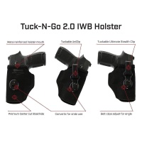 Galco TUCK-N-GO 2.0 Strongside/Crossdraw IWB-Holster fü