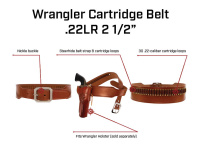 Galco WRANGLER Patronengurt .44/.45 6,3 cm (2 1/2") 91,