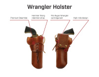 Galco WRANGLER HOLSTER Revolvers 5 1/2" RUGER .357/.44/