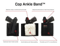 Galco COP ANKLE BAND (ANKLE HOLSTER) for Pistols GLOCK 26/27