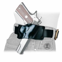 Schnellzieh-Gürtelholster YAQUI Colt 1911/Goverment/Oficer,Para Ordnance P14/P16,S&W 1911,Springfield 1911,Browning HP Rechtshänder Schwarz