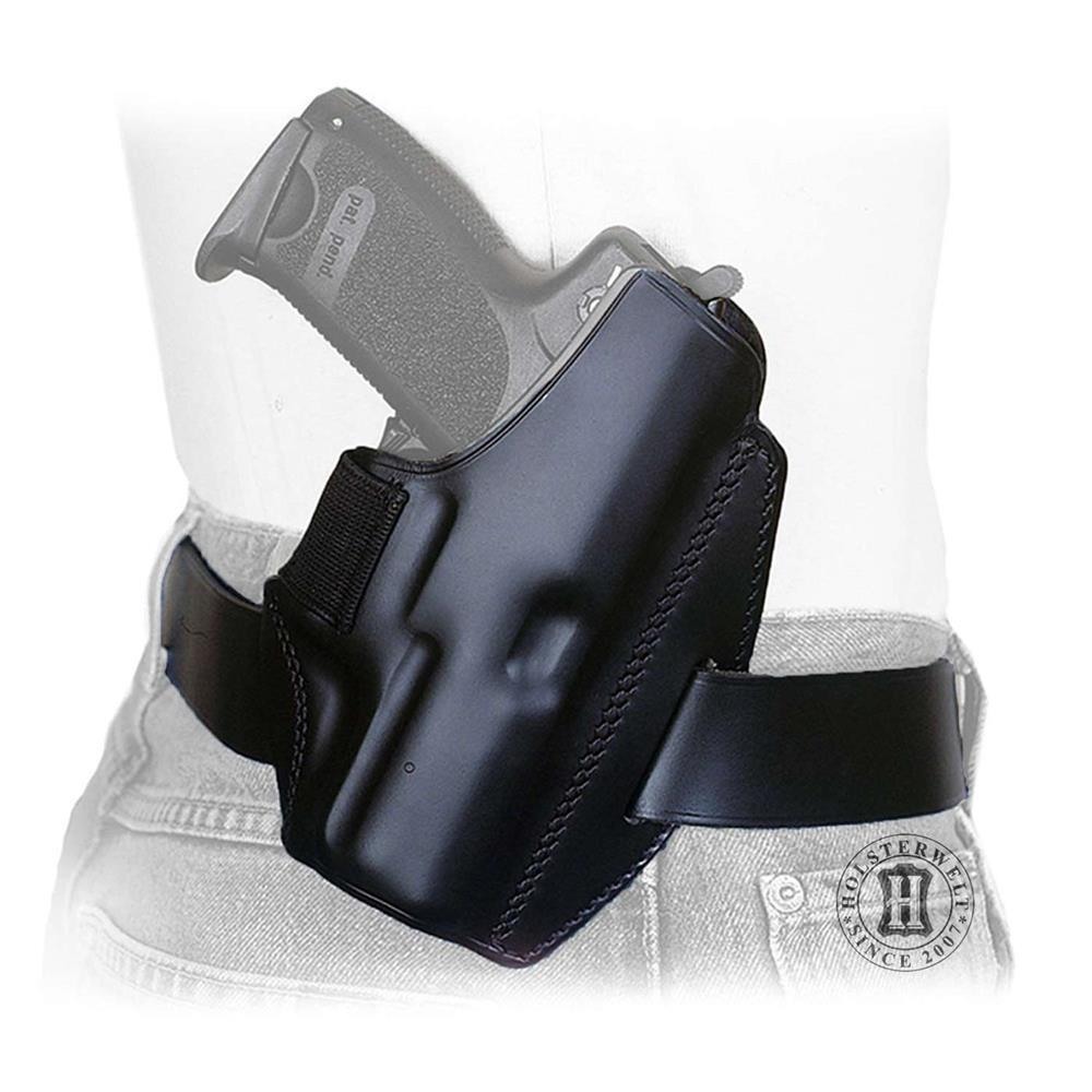 Leather belt holster QUICK DEFENSE Walther PK380 Right
