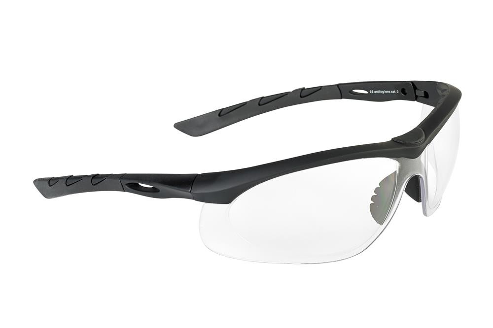 SwissEye Tactical Glasses Lancer rubber black - clear